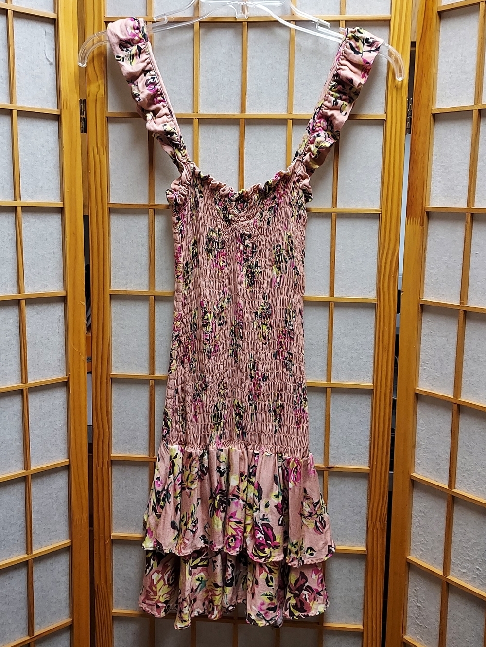 🌿 Revolve Sun Becomes Her Bodhi mini dress in watercolor rose - Picture 2 of 8